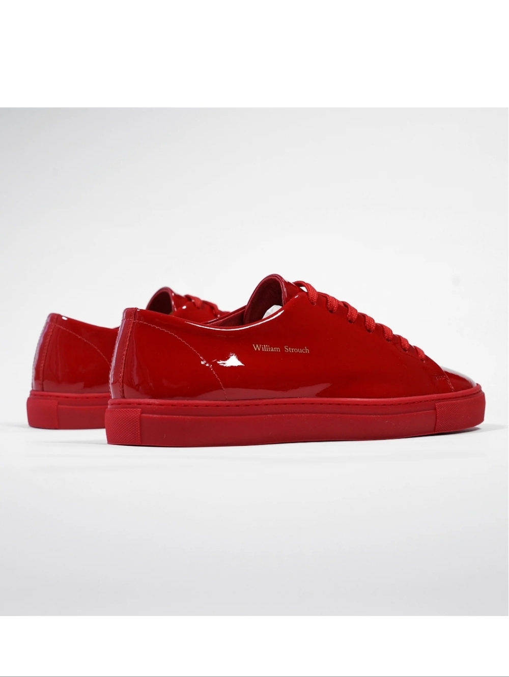 William Strouch Piano Red Sneakers crafted from high-shine patent leather 10